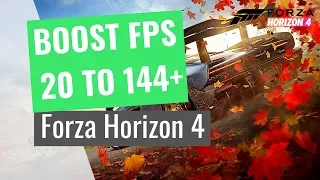 Forza Horizon 4 - How to BOOST FPS and performance on any PC!