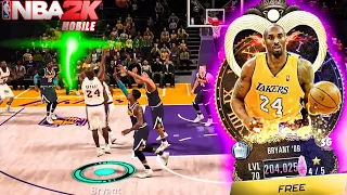 FREE GOAT Kobe is UNGUARDABLE in NBA 2K Mobile!