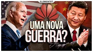 A HUAWEI está causando uma GUERRA entre EUA e China. E aqui está o porquê!