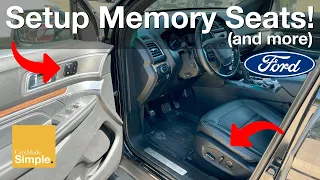 How To: Program Memory Seats in Ford Vehicles + Entry/Exit Function