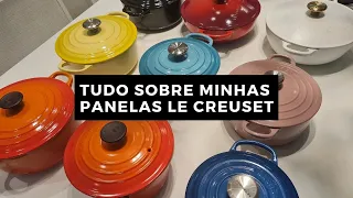 MINHAS PANELAS LE CREUSET | CUIDADOS | LIMPEZA |TEMPERATURA |FORNO | ARMAZENAMENTO |TAMANHOS |CORES