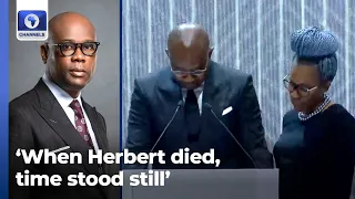 'Time Stood Still', Aigboje Weeps During Tribute To Herbert Wigwe