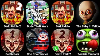 Dark Riddle 2,Dude Theft Wars ( Dark Riddle + The Baby In Yellow + Death Park 2 ) Choo Choo Charles