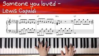 Someone you loved - lewis Capaldi / Piano Cover 피아노 커버 / 피아노 악보 Piano Sheet Music
