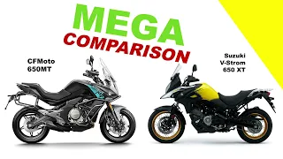 CFMoto 650MT vs Suzuki V Strom 650 XT | Bike Info | Mega Comparison