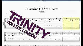 Sunshine Of Your Love (2012 Syllabus) Trinity Grade 3 Guitar