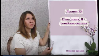 Лекция 13. Папа, мама, Я - семейная система