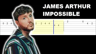 James Arthur - Impossible (Easy Guitar Tabs Tutorial)