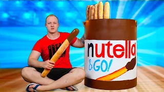 МЫ ПРИГОТОВИЛИ ОГРОМНУЮ Nutella Go ВЕСОМ В 50 КИЛОГРАММ