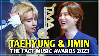 BTS Taehyung And Jimin Attend The Fact Music Awards 2023