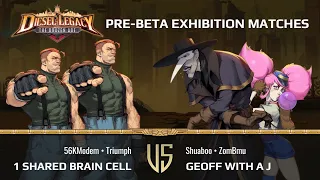 Diesel Legacy Pre-Beta FT5 Exhibition: 56KModem & Triumph vs Shuaboo & ZomBmu