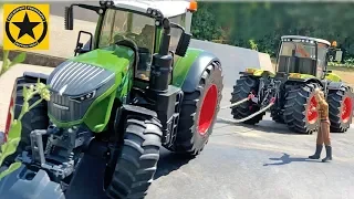 BRUDER TRACTOR for Children 🚜 Bruder FENDT 1050 VARIO - FAIL & recovery 🚜 Bruder Claas Xerion RC!
