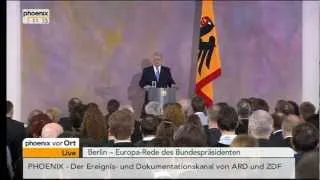 Bundespräsident Joachim Gauck - Europarede - VOR ORT vom 22.02.2013