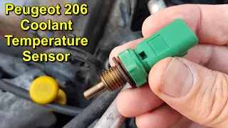 Coolant Temperature Sensor Removal and Refitting - Peugeot 206