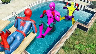 GTA 5 Epic Water Ràgdolls Spider-Man Jumps / Fails ep. 11 #ragdolls #spiderman #epic