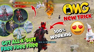 😱 OMG NEW TRICK GET ALL X-SUIT FULL MAX FREE IN BGMI WITH PROOF | GET ANY X-SUIT IN 0 UC