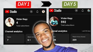 How I grew from 0 - 500 Subscribers in 5 days (As a New Youtuber)
