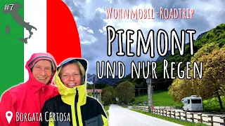 Piemont mit dem Wohnmobil: Nur Regen, nur Wasser und festgefahren | 05/2023 | Frühjahrstour #7