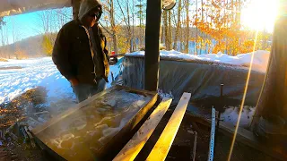 Spring Time Off Grid | Making Maple Syrup Start to Finish