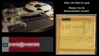 10cc - I'm Not in Love - unreleased early demo mix from master tape - with rare vocal middle 8