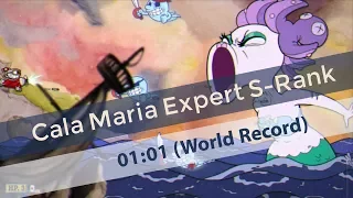 Cuphead - Cala Maria Expert S-Rank - World Record Speedrun 01:01 (Current Patch)