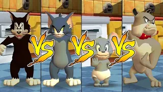 Tom and Jerry in War of the Whiskers Butch Vs Tom Vs Nibbles Vs Spike (Master Difficulty)