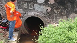 Testing the 512hz sonde function on HD sewer camera head