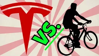 Tesla Autopilot VS Human Biker Test :-)