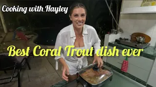 Cairns fishing.  Best Coral Trout recipe ever