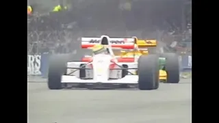 Michael Schumacher Vs Aryton Senna in 1993 British GP race