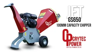 Crytec Jet GS650 7hp 100mm Capacity Petrol Wood Chipper