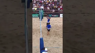 THIS FOOT VOLLEY RALLY WAS INSANE. 🔥🤯 #shorts