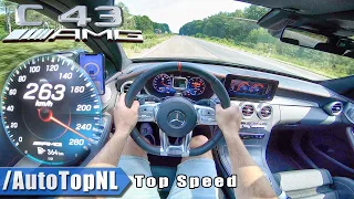 2020 Mercedes-AMG C Class C43 TOP SPEED on AUTOBAHN (NO SPEED LIMIT) by AutoTopNL