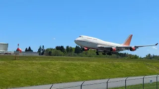 Retired! Air India 747-400 retirement pitstop at Paine Field.