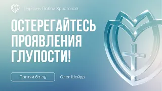 Остерегайтесь проявления глупости в вашей жизни! | Притчи 6:1-15 | Олег Шейда