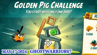 Angry birds 2 The Golden Pig Challenge 2024/05/17 & 2024/05/18 Hard lev 8after Daily Challenge Today