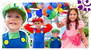 ANIVERSÁRIO DO BABY CHARLIE DE 2 ANOS - TEMA MÁRIO BROS E LUIGI - FLÁVIA CALINA