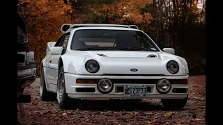 1986 Ford RS200 EVO cold start and ride along and launches in New Hampshire!!!!