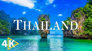 FLYING OVER THAILAND (4K UHD) - Calming Music With Beautiful Nature Video - 4K Video Ultra HD