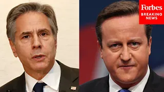 JUST IN: Sec. Antony Blinken And UK's David Cameron Urge Passage Of Ukraine Aid At Press Briefing