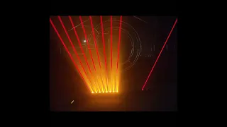 Led Moving Head Laser 8 Beam Red Bar & 8 led warm yellow lights