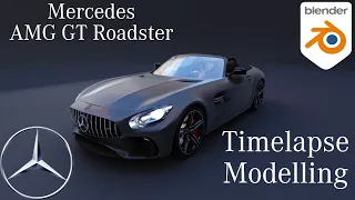 Mercedes AMG GT Roadster Car Modelling with Blender 2.9x #mercedes #amg #carmodelling #daimler #cgi