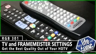 HDTV and Framemeister Settings :: RGB301 / MY LIFE IN GAMING