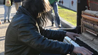 Kiev street piano. Stop russian agression in Ukraine! Stop russian killers!