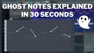 Ghost Notes explained in 30 seconds (FL Studio) | FL Studio Tutorials