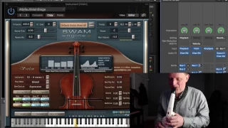 SWAM Violin and the Roland Aerophone. Schindler's List Theme