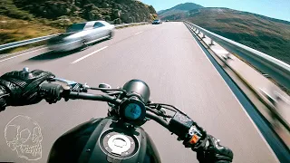 Relaxing Furkapass Journey: Yamaha XSR700 Alpine Motorcycle Ride