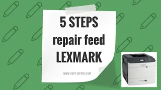 Renovation repair paper feed roller Lexmark Printer Paper Mifeed Message