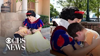 Snow White comforts boy with autism who had "meltdown" in Disney World