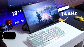 UPERFECT UGame K118 - Best 18 Inch Portable Gaming Monitor in 2024 | Unboxing & Review
